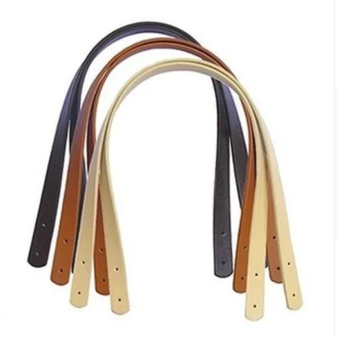 

mix color 60cm black/camel/cream pu faux leather bag handles for sewing bag