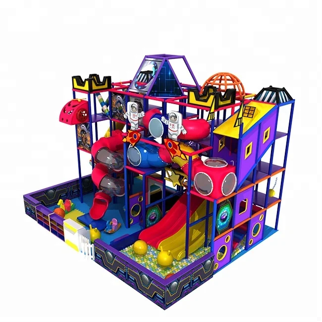 

Top supplier small size with tube space theme kids indoor playground