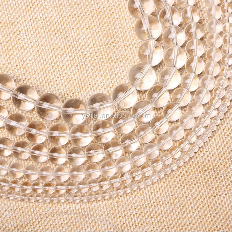 

Wholesale natural clear quartz stone beads, 100% natural color