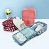 China twilled oxford 300D 420D 600D shoes bag with lining mesh on front for travel and promotional