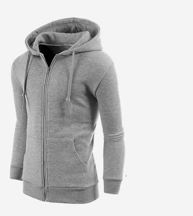 100 percent cotton zip hoodie