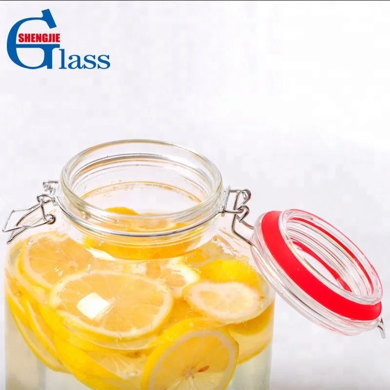 Large Hermetically Sealed Glass Pickle Jar China Factory Price Glass