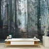Modern forest natural scenery high value living room large background wall bedroom mural background wall