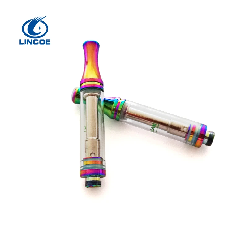 

Colorful 510 thread cartridge ceramic coil vape cbd cartridge A8 cartridge, Silver/ gold/ rainbow