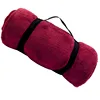 Travel blanket custom fleece woven blanket thin fleece blanket
