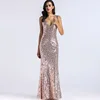 2019 Prom Dresses Long Mermaid Evening Dresses Sequin Dress Women Formal Party Gown Fashionable Bride Gown Light Pink