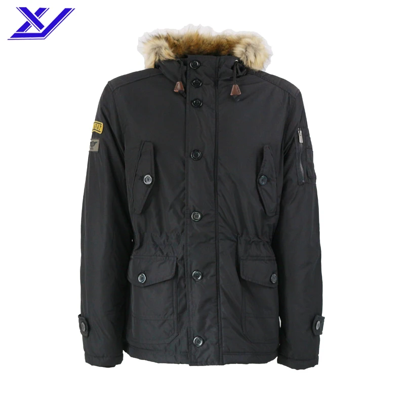 

Top Selling Fashion Mens Winter Parka Fur Jacket, Customized color