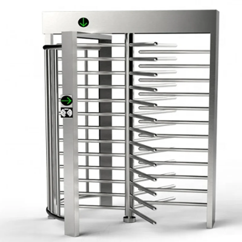 Smart Waist High Revolving turnstile/ Biometric Half Height Revolving Turnstile Gate With Access Control