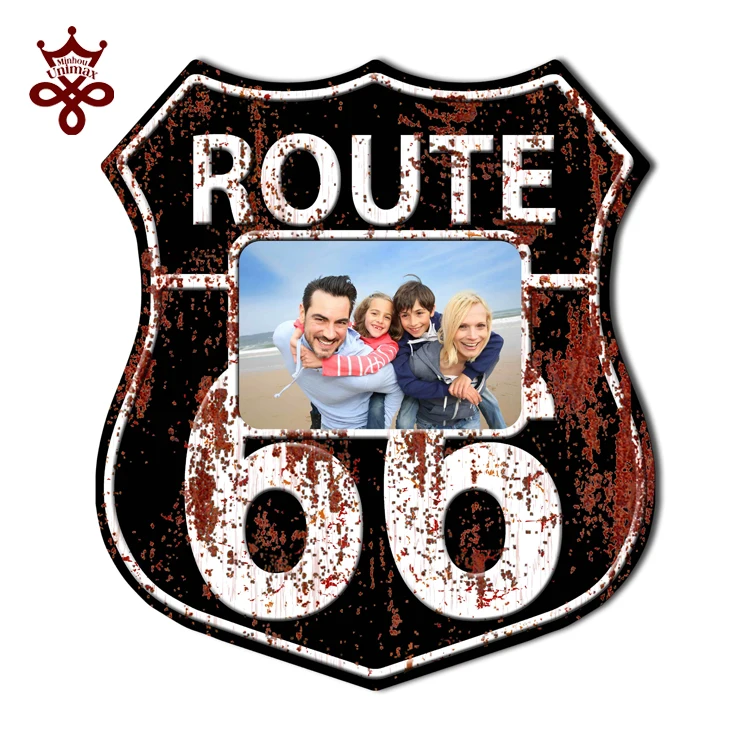 
New Creative Route 66 Photo Frame Design For Kitchen Garden Decoration 