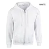 Wholesale Casual Plain Black Zip Up Hoodies Cotton Men Custom Hoodie