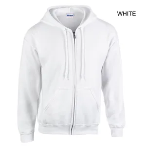 plain white zip up hoodie