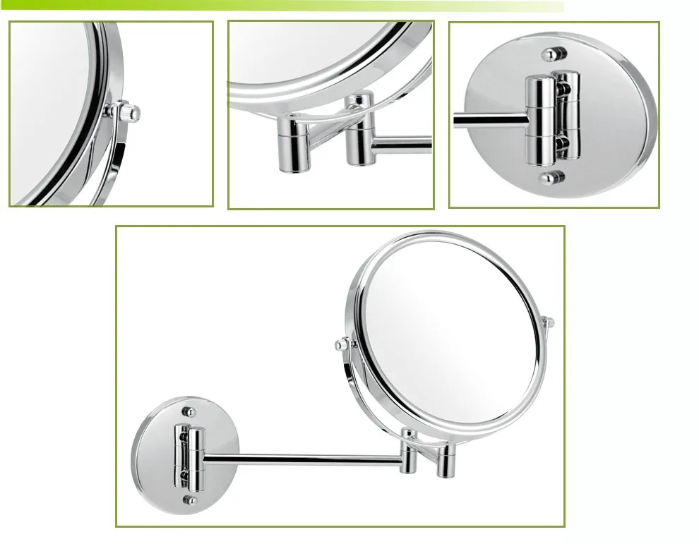 Round Metal Makeup Mirror