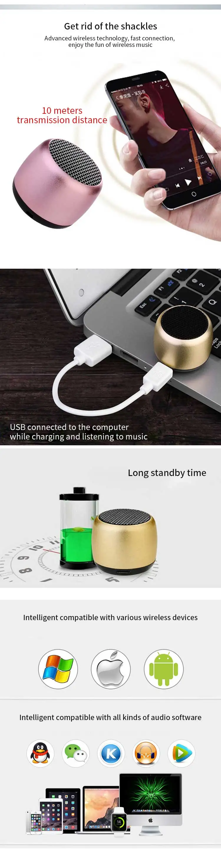 Hot Wireless SoundBox BT Portable TWS Mini Speaker For Sony Style - ANKUX.COM