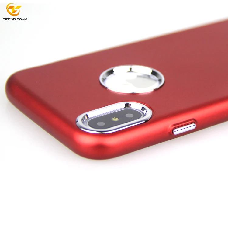 

Electroplate Chrome Clear Soft TPU Mobile Phone Case For Apple iPhone X