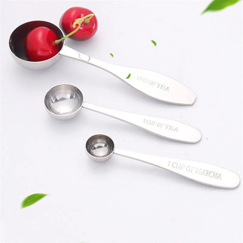 Tea Scoop Stainless Steel Measuring Spoons for Loose Leaf Tea, Coffee and More