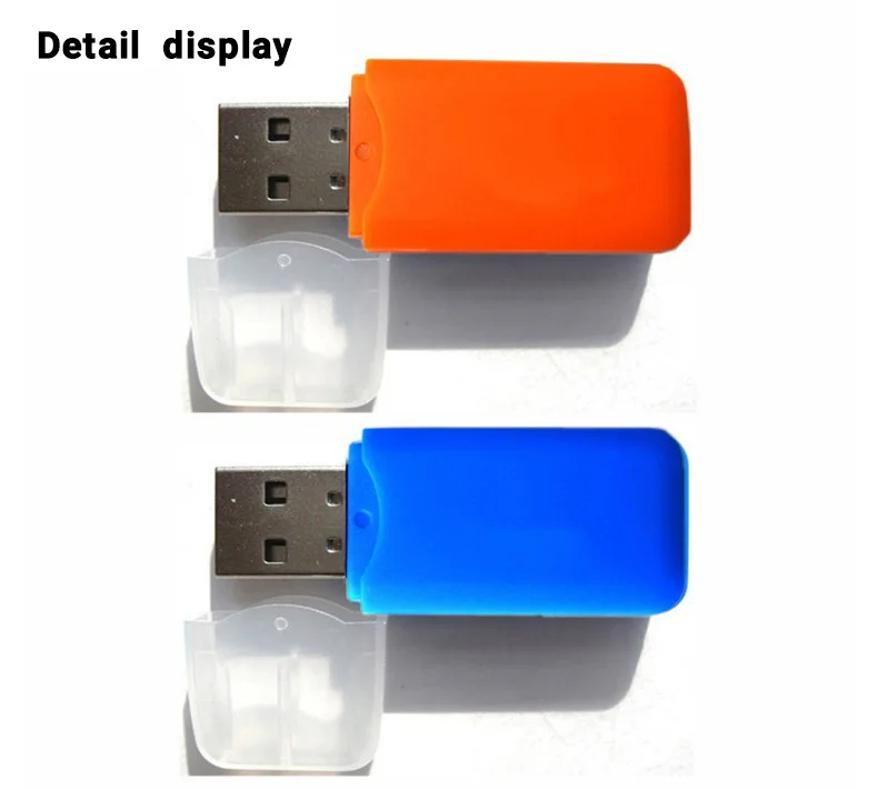 2019 NEW High Speed mini Micro TF SD Card Reader USB 2.0 With Lid Adapter Memory Card Reader