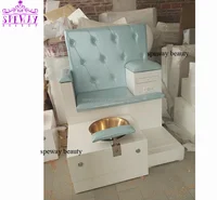 

2019 luxury mint green copper bowl foot spa massage pedicure chair no plumbing