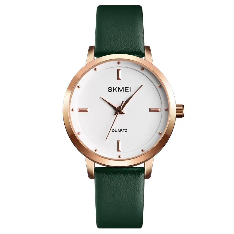 

New arrival water resistant quartz watch women watches leather band Skmei 1457 elegance fashion watches, 6 colors