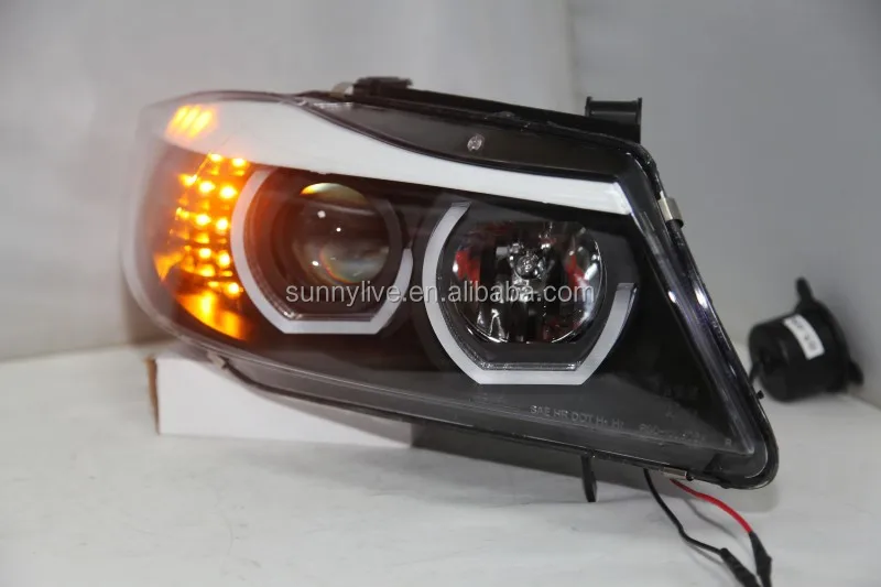 For BMW E90 330I 320I 318i led Angel Eyes headlight JY