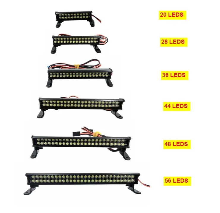 28 Super Bright LED Aluminum Light Bar Fits Traxxas Rustler, Bandit, E-Revo, Nitro Rustler, Jato, Redcat
