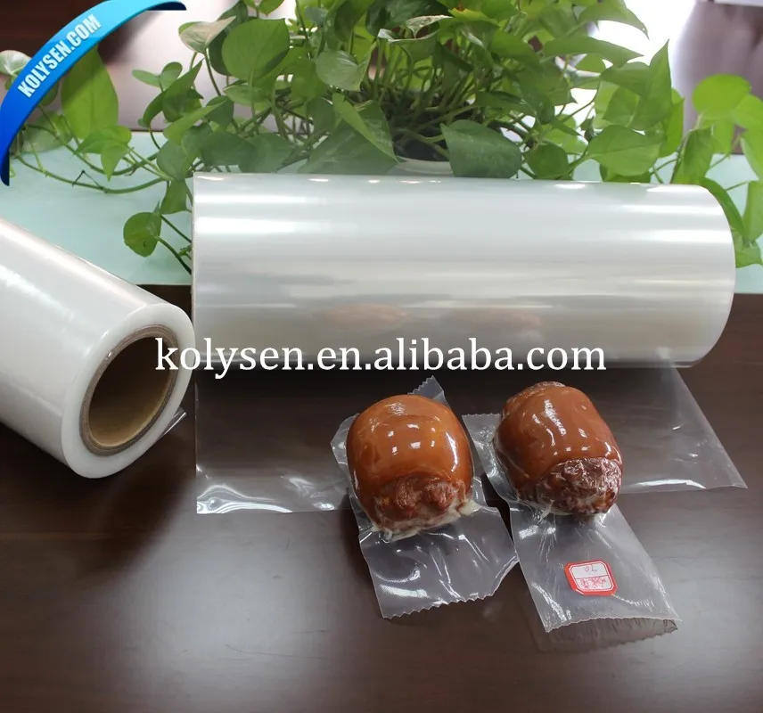 Extruded vacuum plastic food packaging bags for cooking
