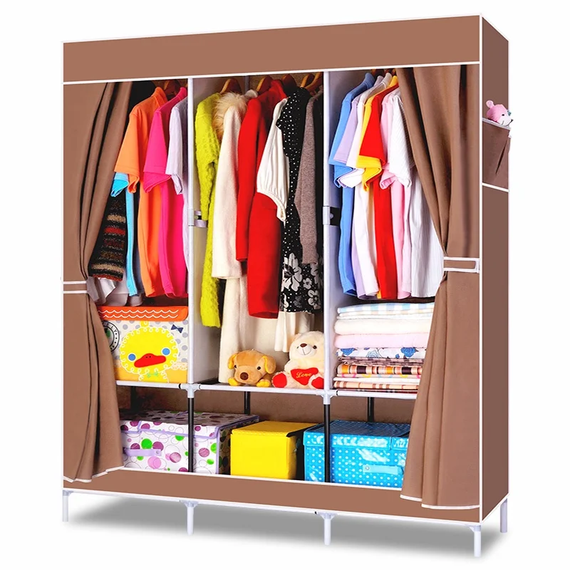
Factory direct large capacity plastic portable wardrobe 