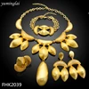 Dynamic gold plated jewelry sets Splice hand feel design Party jewelry sets