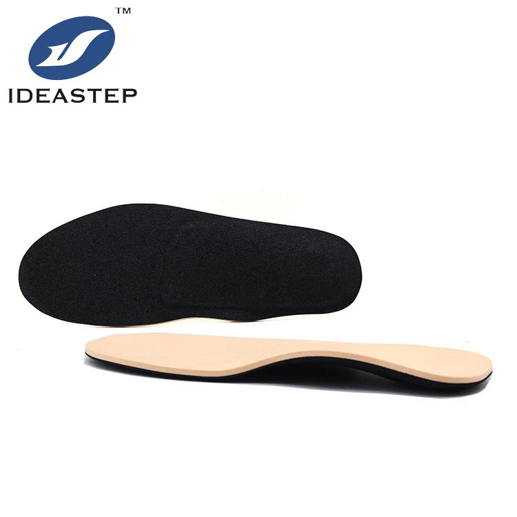 

Wholesale medical flat foot orthotics insole foot pad, Beige + black