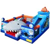 Inflatable shark combo, inflatable ocean theme bouncy castle combo games for sale B3030