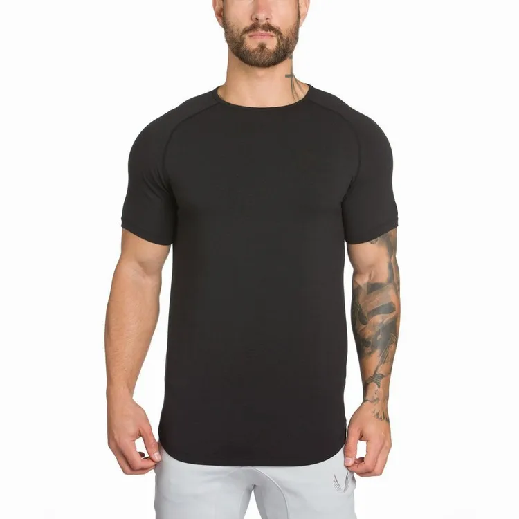 Dry Fit Blank Custom Cut Off Workout Fitness Tracksuit Polyester Mens Gym Wear Mens T Shirt