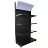 Grocery Store Used Gondola Display Metal Black Supermarket Shelf