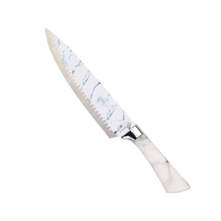 High Quality Marble Coating Kitchen Knife 6 Piece Stainless Steel Knife