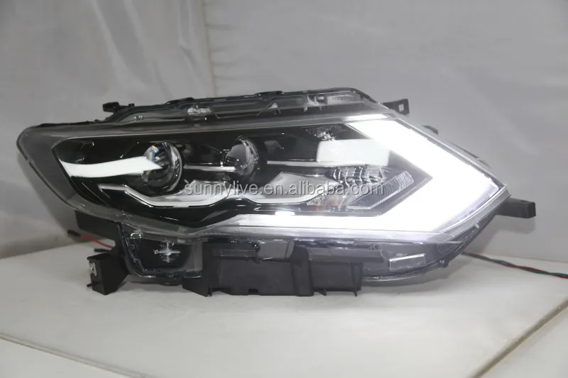 For NISSAN X-Trail Rogue LED Head Light 2017 Year Black Housing LD
