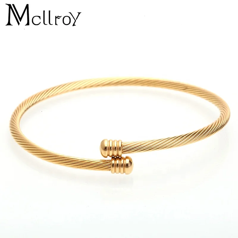 

Mcllroy bracelet jewelry women Christmas Gift Titanium Steel Cuff Bracelets gifts for men bangle bracelet