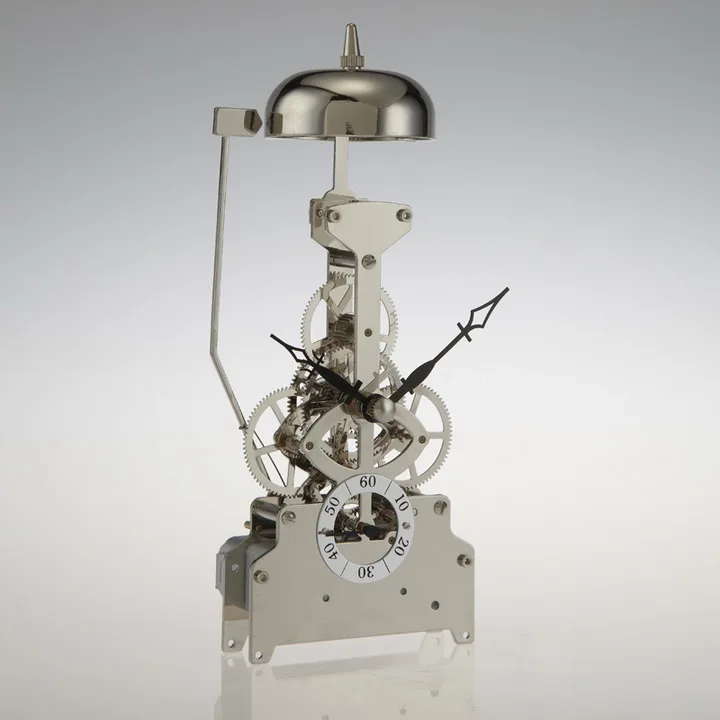 Hourly Chime Clock Movement Brass Skeleton Clock Kit With Bell On Hour