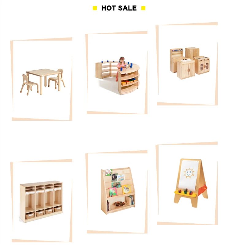 Kindergarten Kids Room Equipment Montessori Wooden Preschool Furniture ...