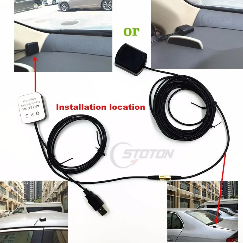 External gps antenna amplifier to solve car navigation GPSweak signal,a