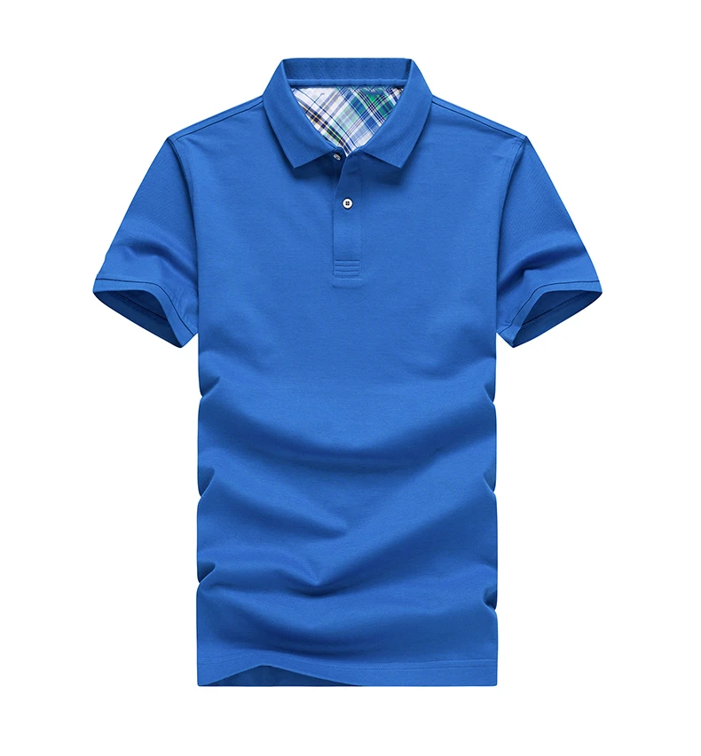 

iGift BSCI Sedex No Minimum OEM Welcome Designer Customized Logo Causal Blue Color Pique 100% Cotton Polo Shirt for Men