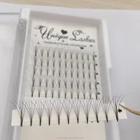 

Premade volume fan lashes thin base 5d 6d heat bonded no glue eyelash custom eyelash packaging box korean eyelash extensions