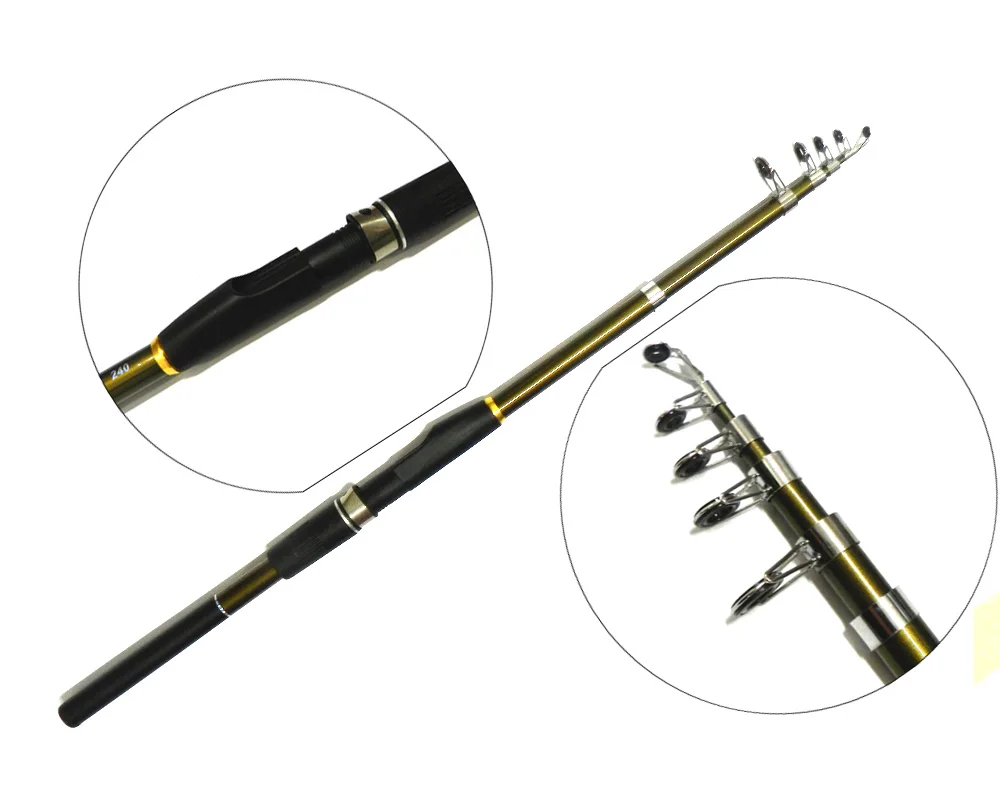 

High Quality Telescopic Fishing Rod carbon carp Fishing Rod spinning fishing rod, As picture show