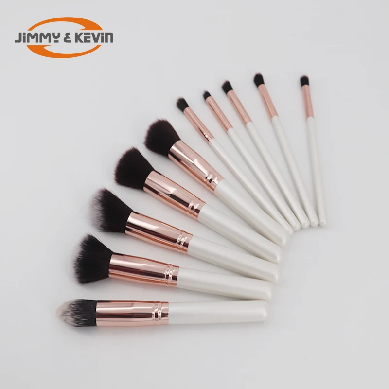 

Amazon Hot Sale Style 10 Pcs Makeup Brush Set For Women Make up, Black;pink;gold