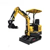 Leeheey EPA certified small works used 0.8ton mini excavator wth bucket for sale