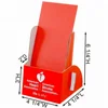 Custom Printed Cardboard Corrugated Counter Leaflet Holder Flyer Literature A4 Paper Brochure Display Stand Leaflet Dispenser