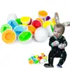 Matching Eggs, Shapes and Colors Educational Toys Set Puzzle Sorting Eggs Game Improve Motor Skills, Age 3+