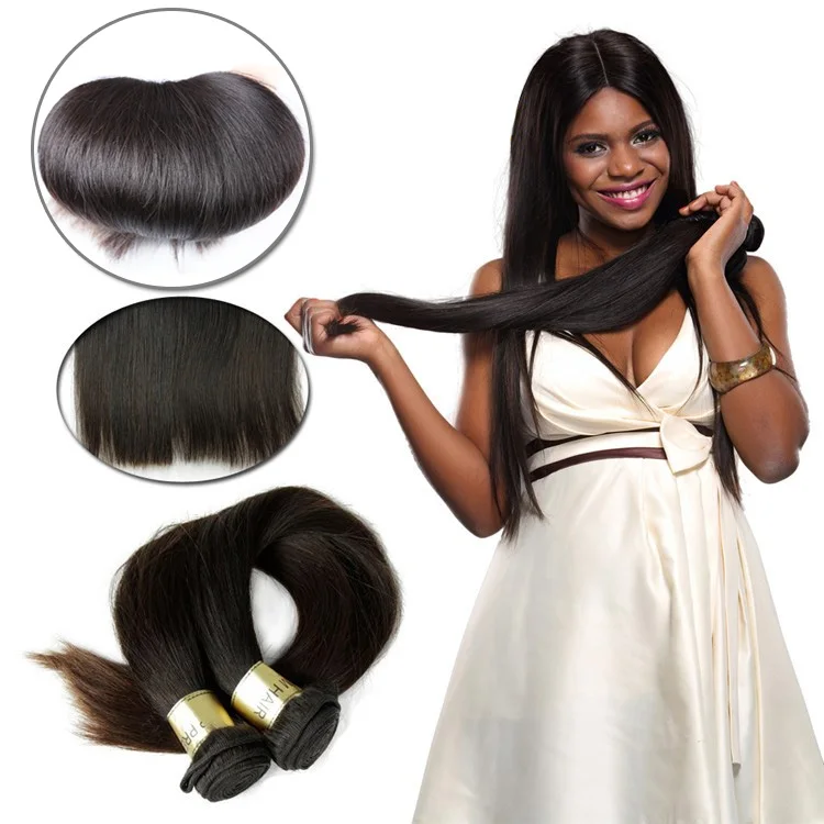 

JP Hair Bundles Closure Set Free Shipping Discount 10A Brazilian Virgin Human Hair, Natural black