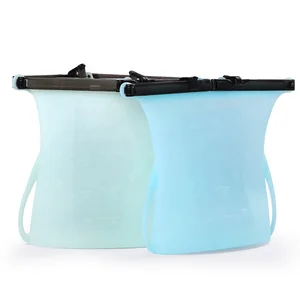 Image of Leakproof BPA Free Large Volume Vacuum Storage Bag Silicone Bag For Food Storage