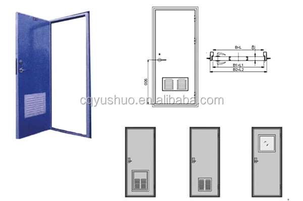 Aluminum Hollow Cabin Door with Louver.jpg