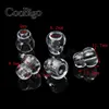Transparent Plastic Mini Gourd Type Cord Locks Toggle Clip Stopper for Garment Sportware Paracord Accessories #FLS171-T