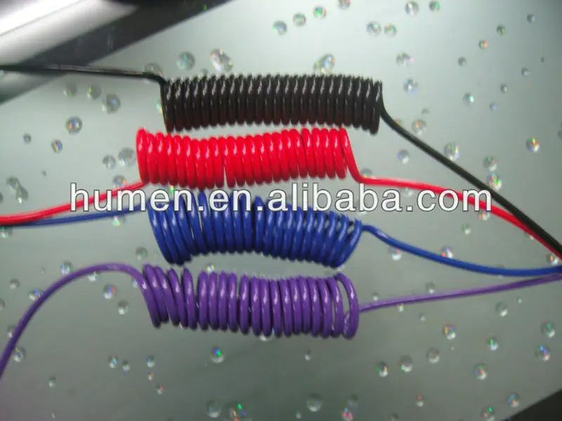 Colorful Coil Plastic Spring With Key Chain,Flat Coil Springs Buy