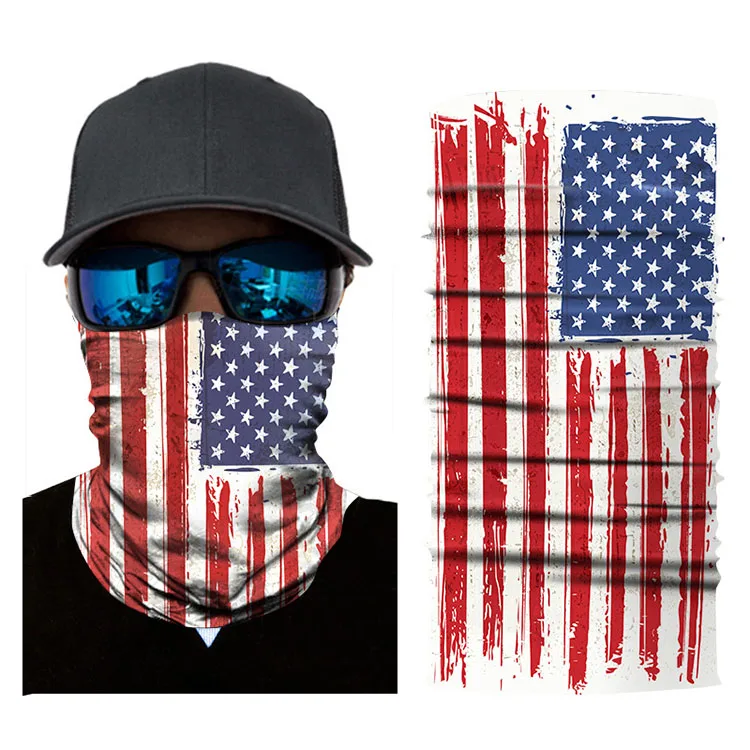 
Free Mockup Customizable Headwear Neck Scarf Cheap Custom Flag Bandana 